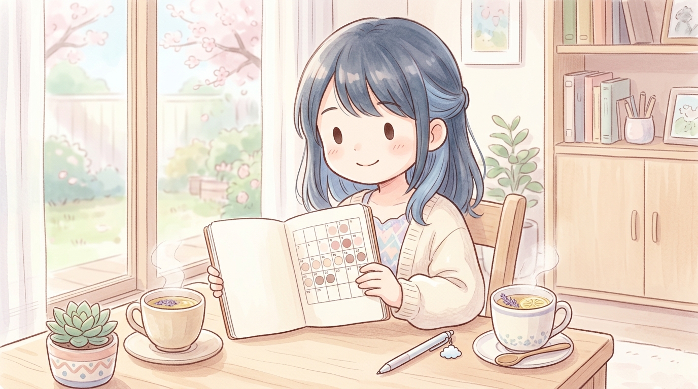 生理周期を記録するダイエット